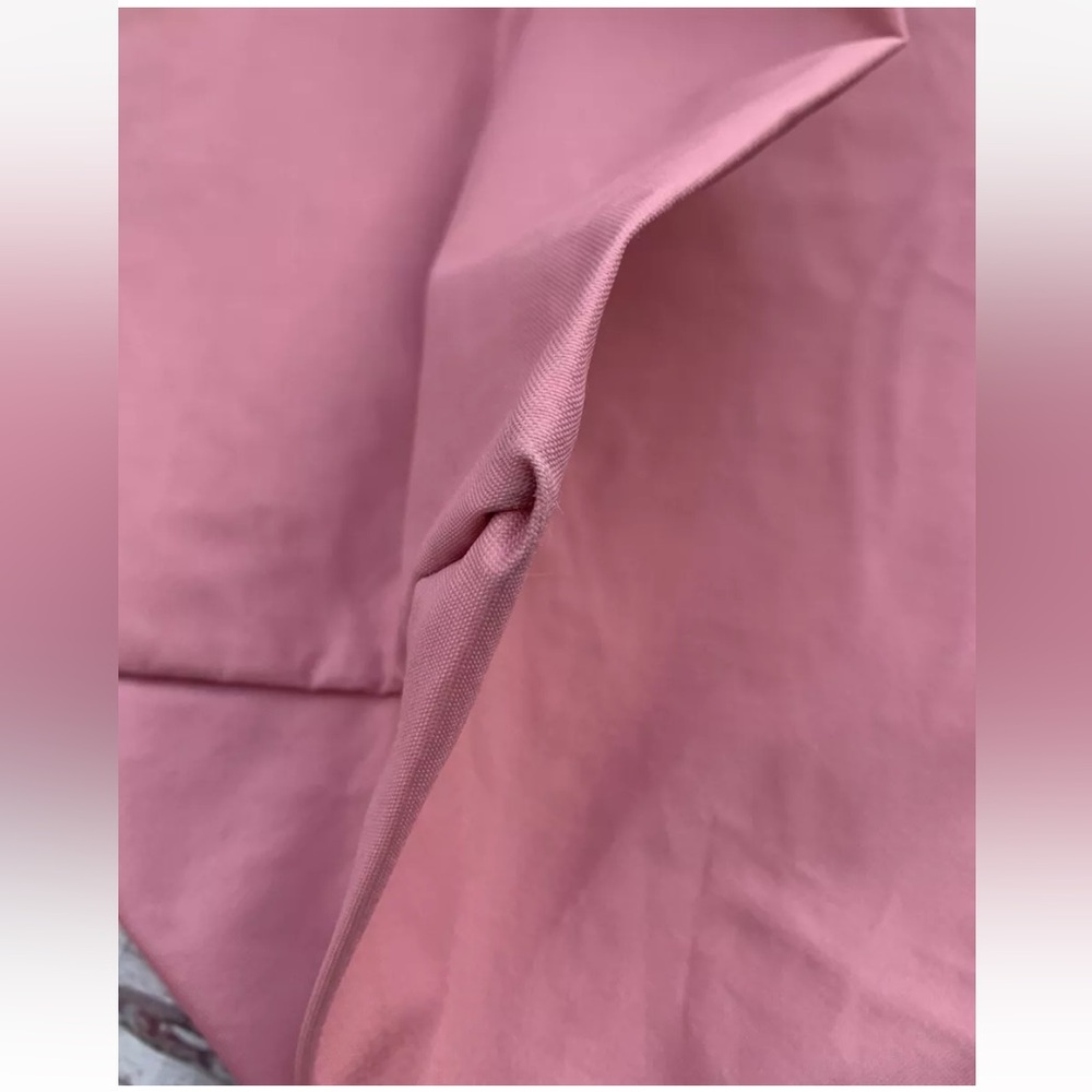 Longchamp Pink Nylon Tote with Brown Leather Handles - Picture 5 of 12